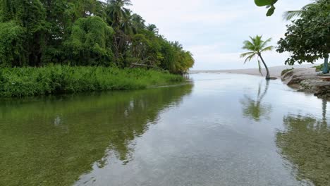 Vuelo-A-Baja-Altura-Sobre-El-Río-Los-Patos-En-Barahona-En-El-Sur-De-La-República-Dominicana