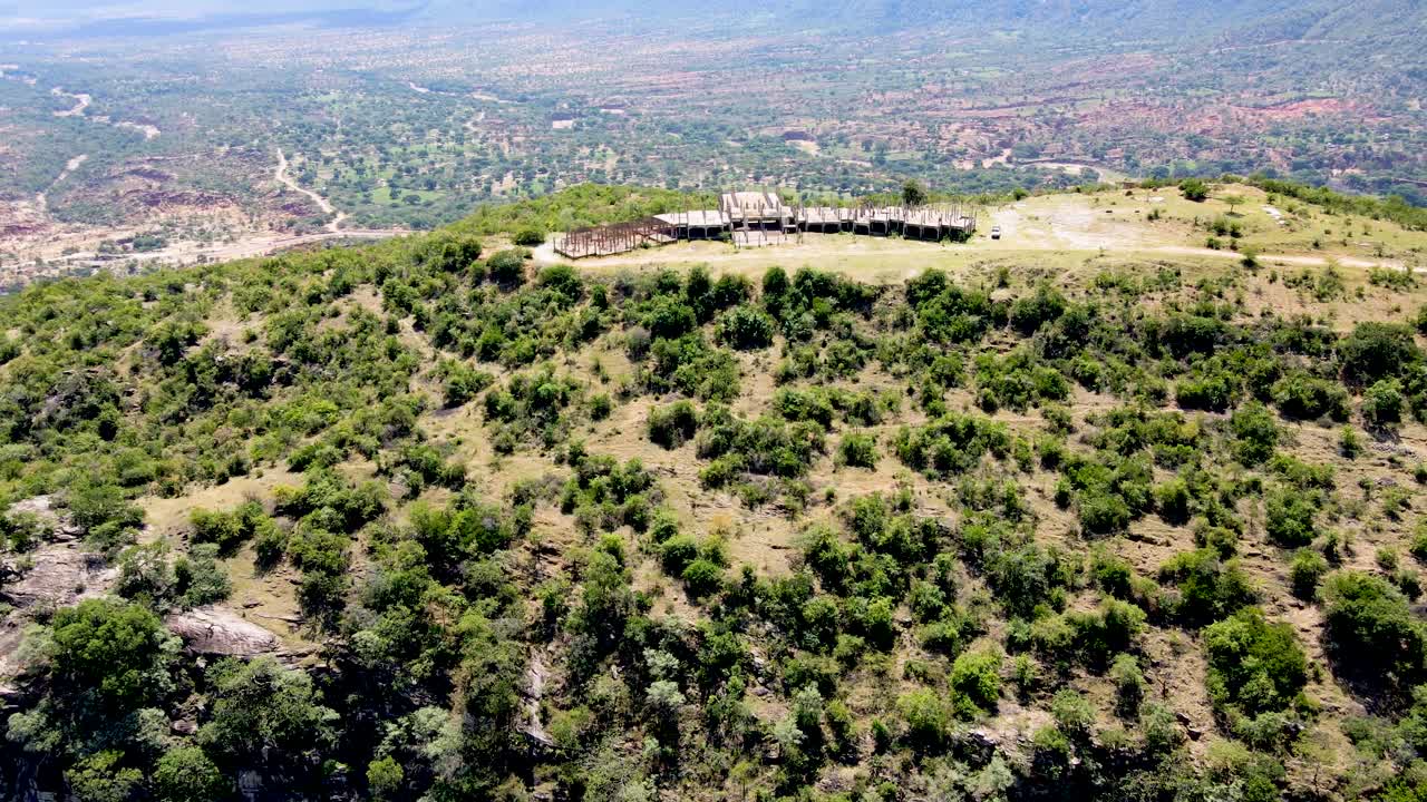 áfrica vista desde un avión no tripulado