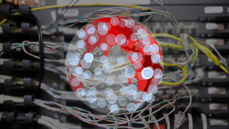 globo rojo girando con iconos