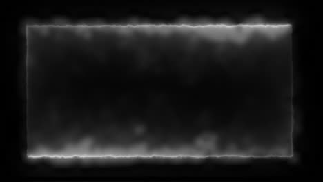 abstract glowing smoke frame on black background