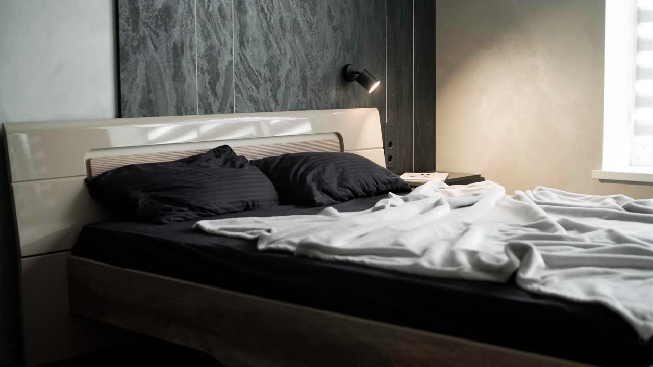 현대적인 마스터 침실 인테리어