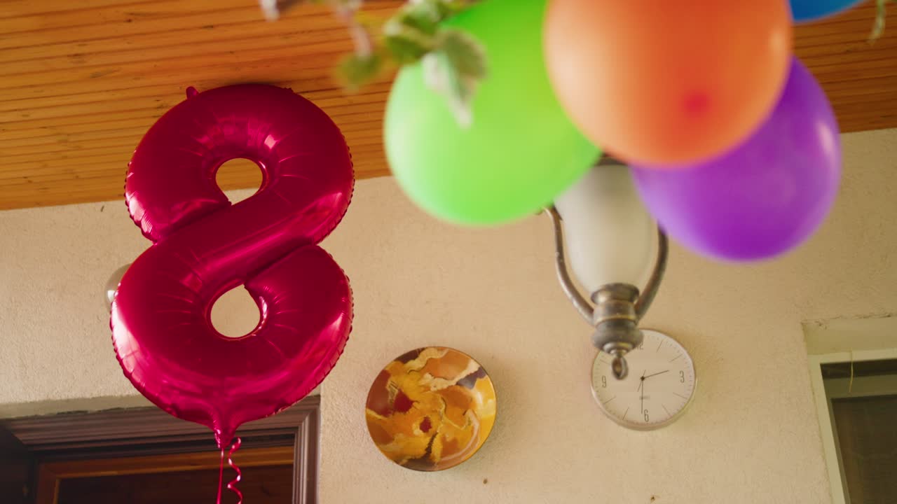 decoración de fiesta de cumpleaños para 8 niños globos de celebración