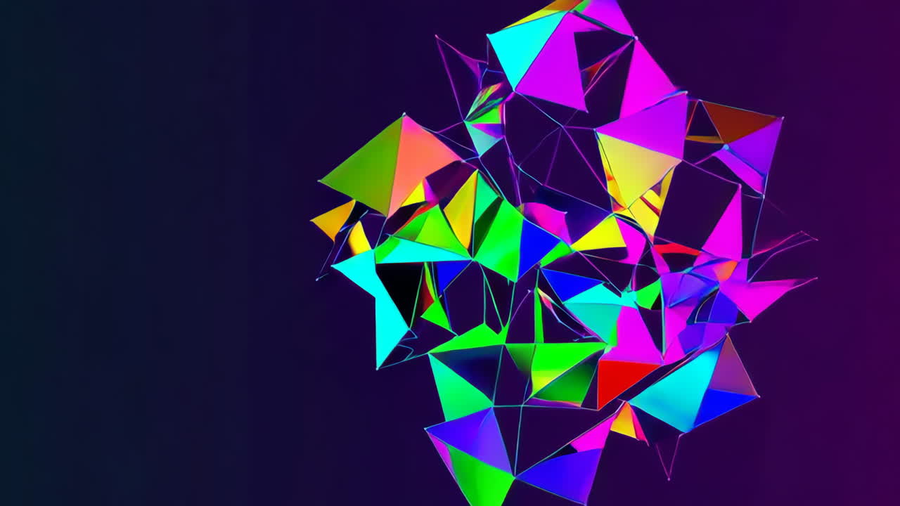 화려한 추상 기하학적 모양