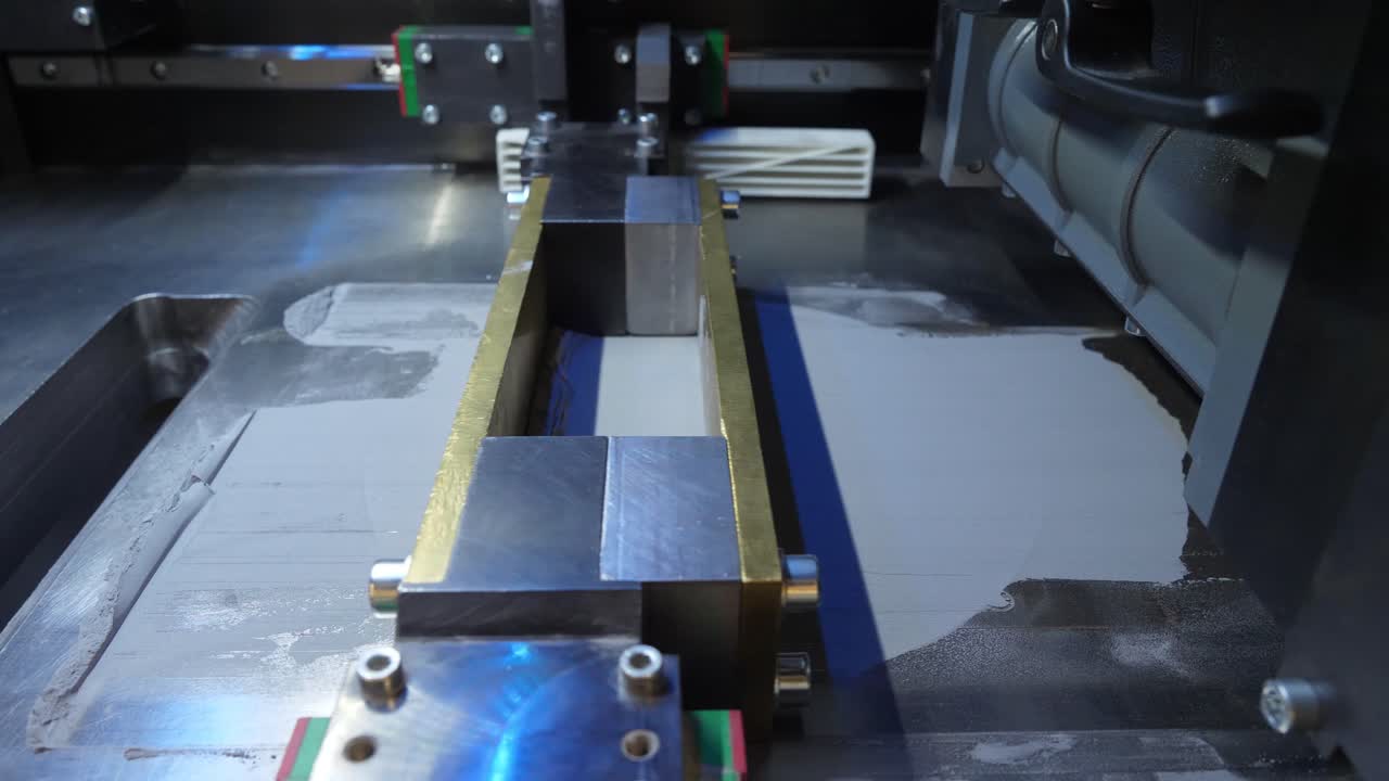 금속 가공 및 3d 프린팅을 위한 산업 기계의 클로즈업 뷰