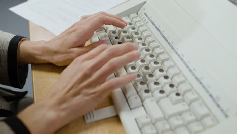 close-up view of businesswoman hands.