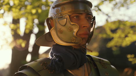 roman soldier in armor