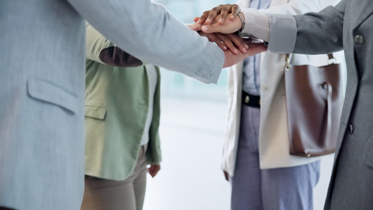 사업가들, 손을  ⁇ 어 축하합니다.