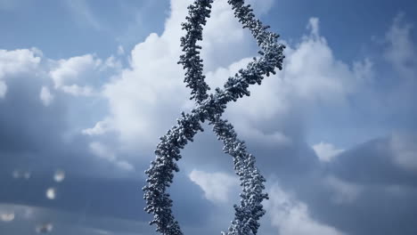 dna double helix in the sky