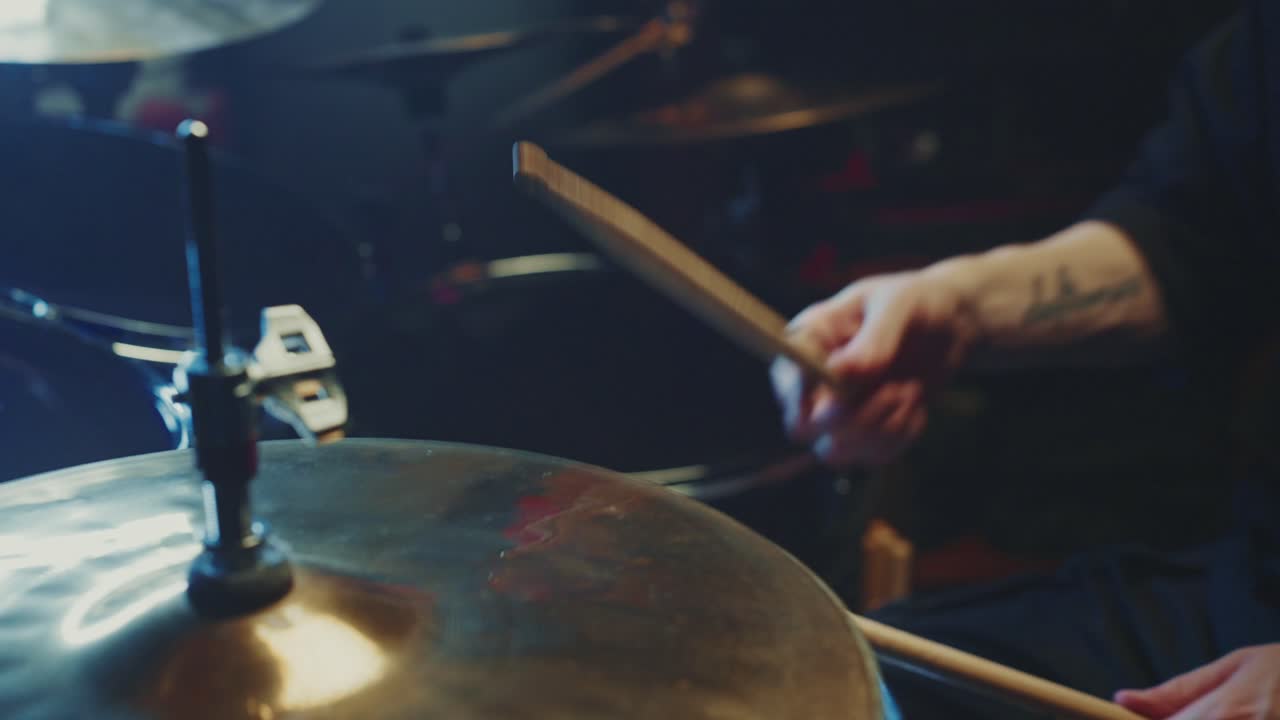 Drummer Playing Drums