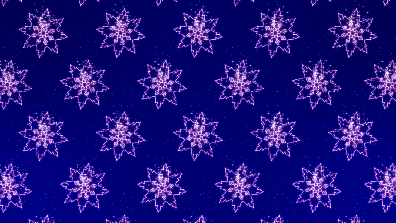 4K Snowflake Down Loop Background