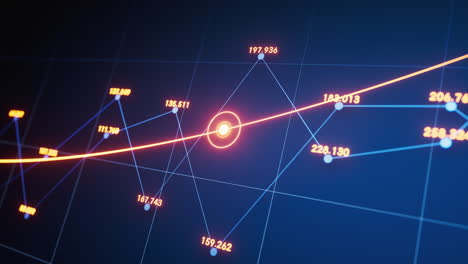 statistical graph with business finance concept, 3d rendering.