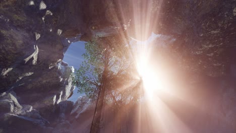 Sun-Light-inside-Mysterious-Cave