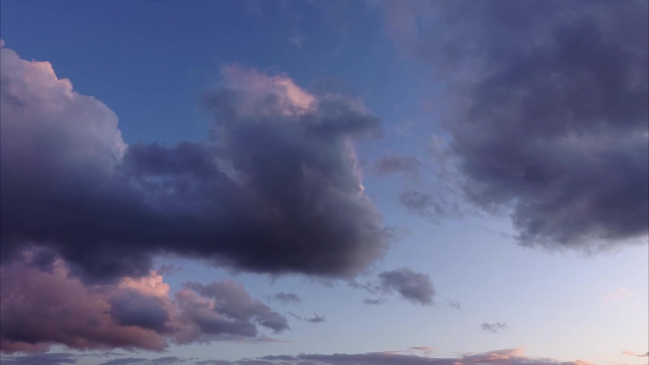 Clouds in the sky. Time lapse.