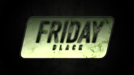 black friday on grunge wall