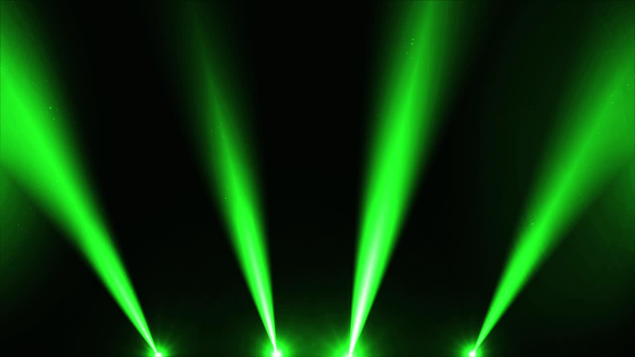 animazione a ciclo di scena a luce verde