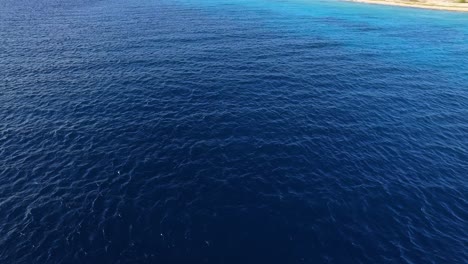 Flying-over-the-Caribbean-sea