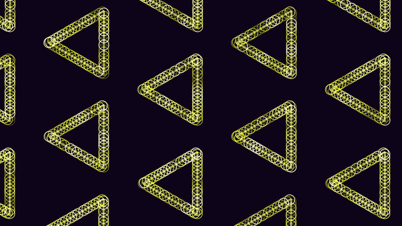 triángulos azules un sorprendente patrón sin costuras sobre un fondo negro