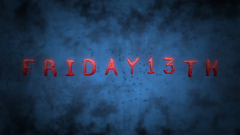 ominous blue: friday 13th veiled in ethereal toxicity