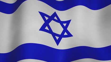 israel background flag waving flowing footage - seamless loop video animation