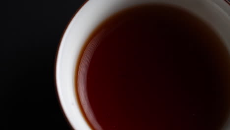 close up of a cup of tea