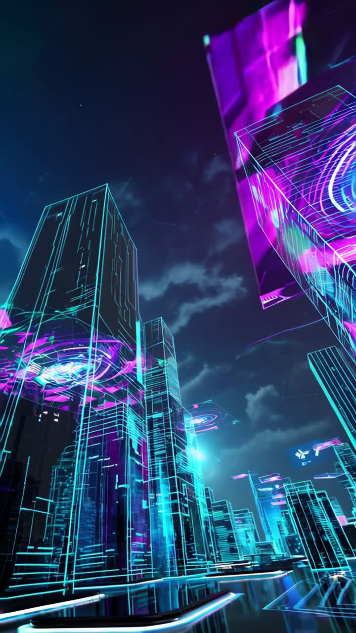 Futuristic Cyberpunk Cityscape