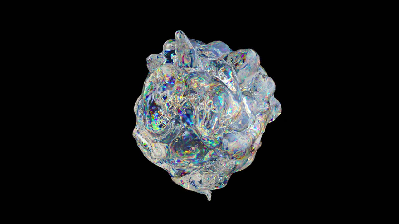 추상적인 iridescent 액체 어리