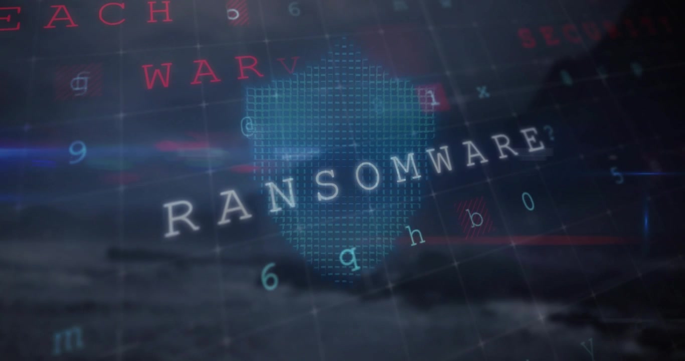 Kitchen manager tapping tablet starting malware scan disabling firewall flashing ransomware alert