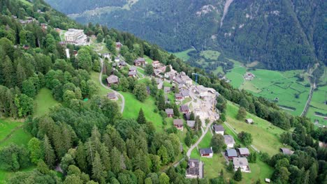 braunwald famous resort for tourists on holiday vacation in switzerland