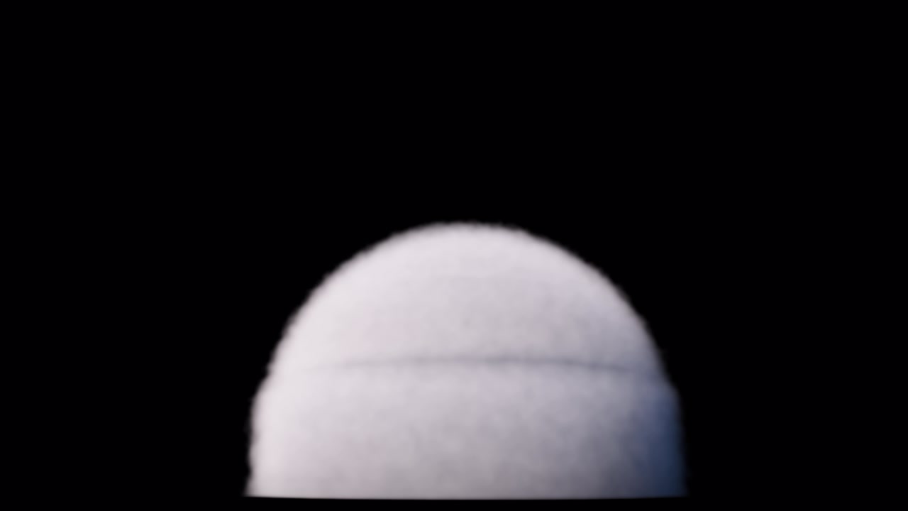 Underwater shockwave rising on transparent background