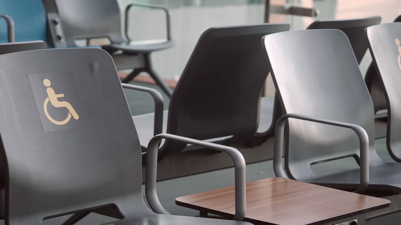 Disabled Seating in Airport Waiting Area