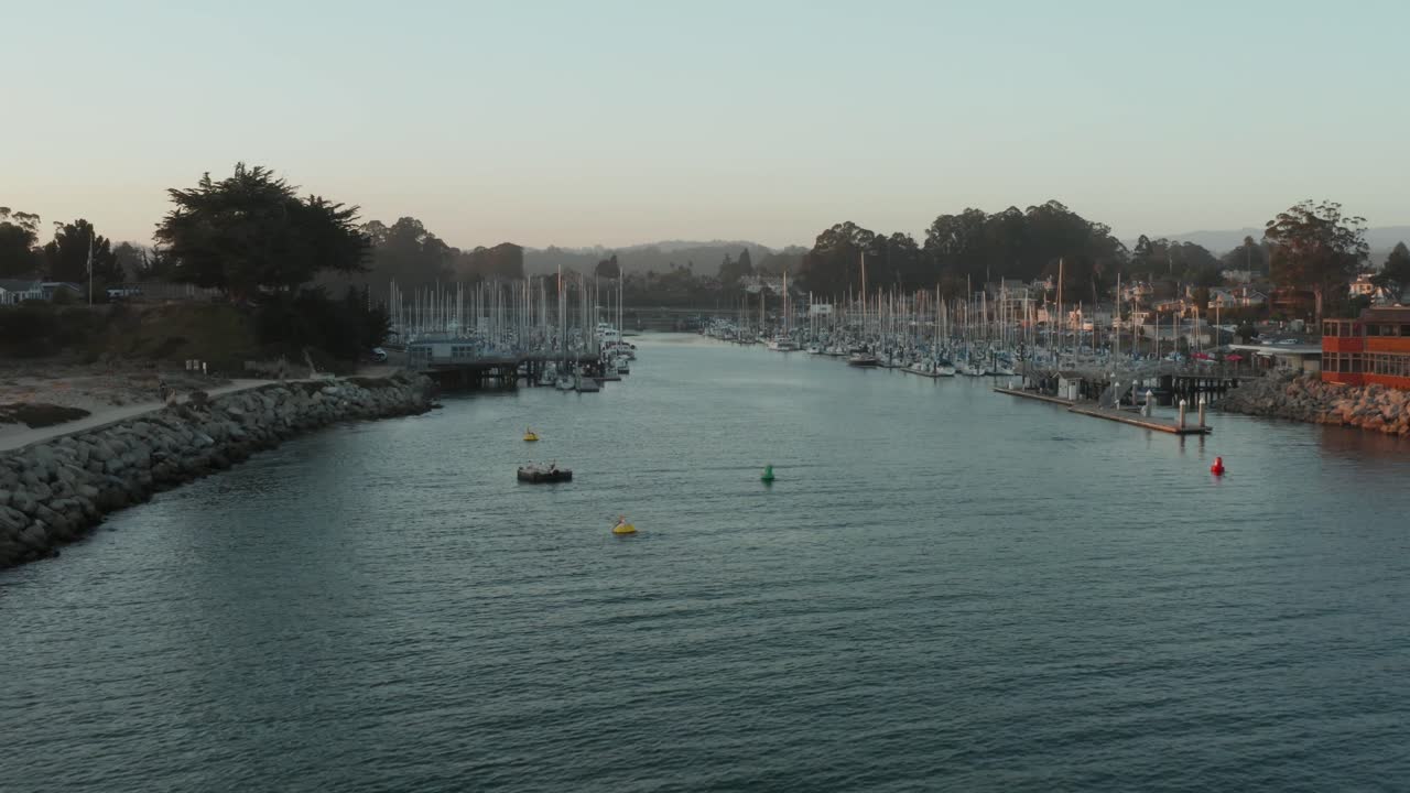 veduta aerea di walton light house, santa cruz california, autostrada 1