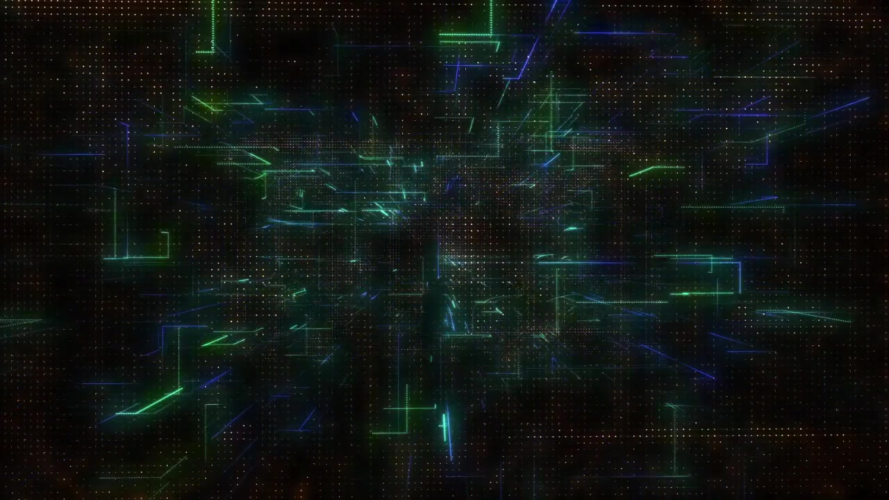 デジタルマトリックスデータストリームアニメーション