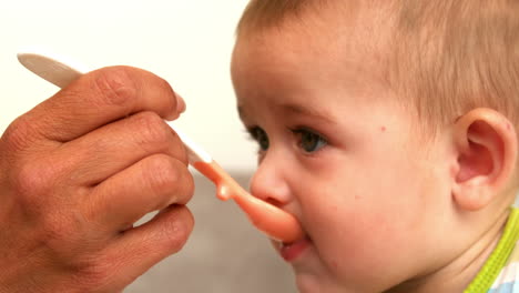 baby being fed