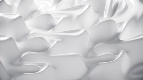 abstract background luxury cloth or liquid wave. mockup white background, silk cloth or satin  material abstract white elegant wallpaper design. seamless loop animation