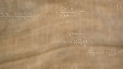 animation of mathematical data processing over grey background