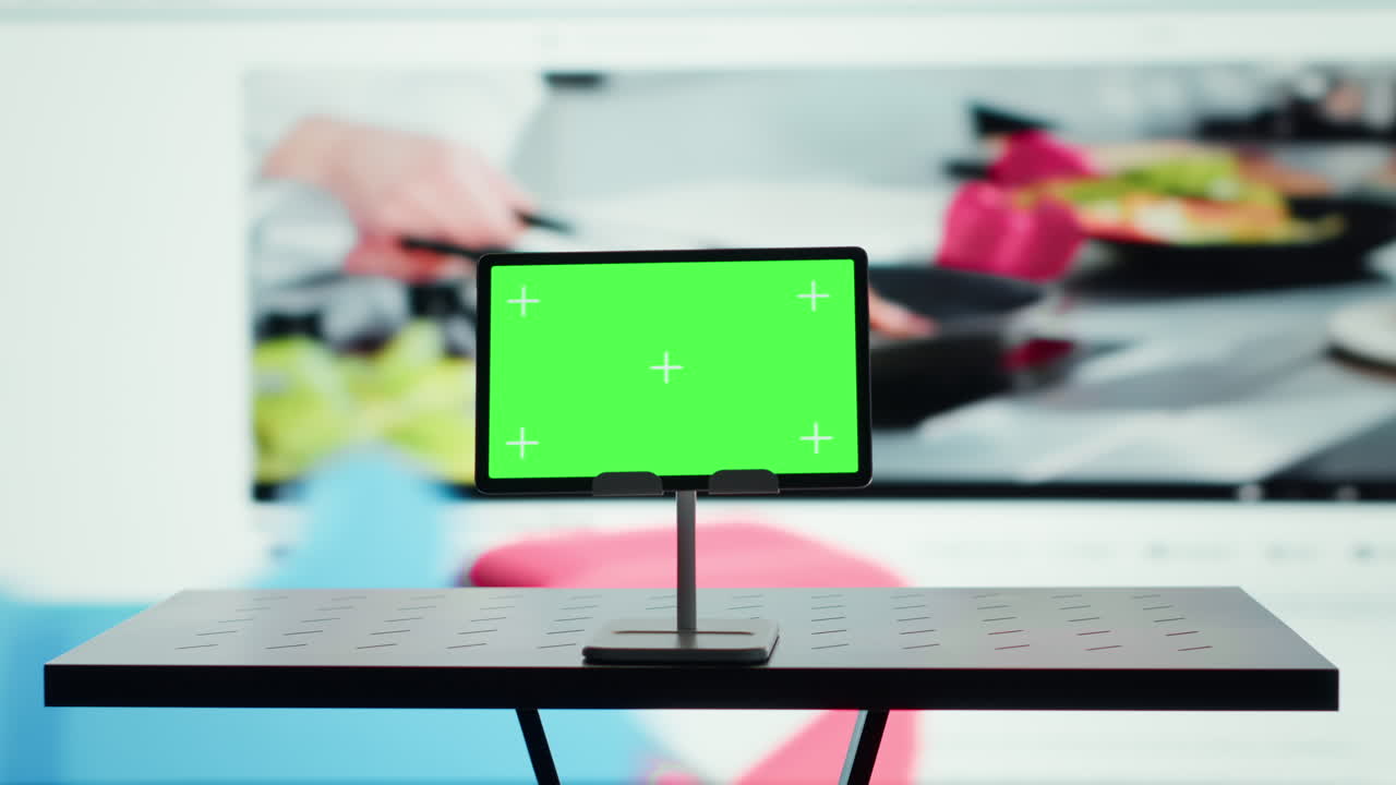 Vertical video Isolated screen laptop and video distribution service interface