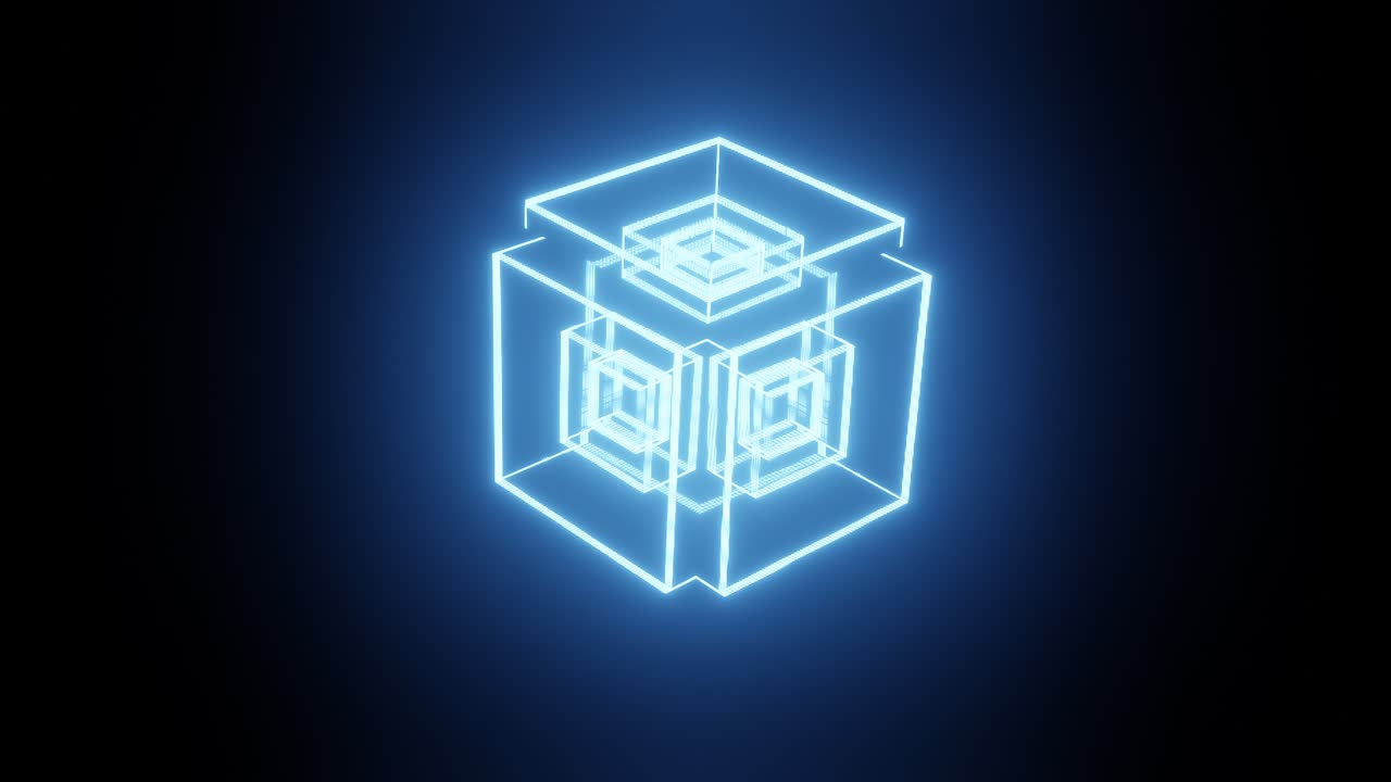 빛나는 네온 기하학