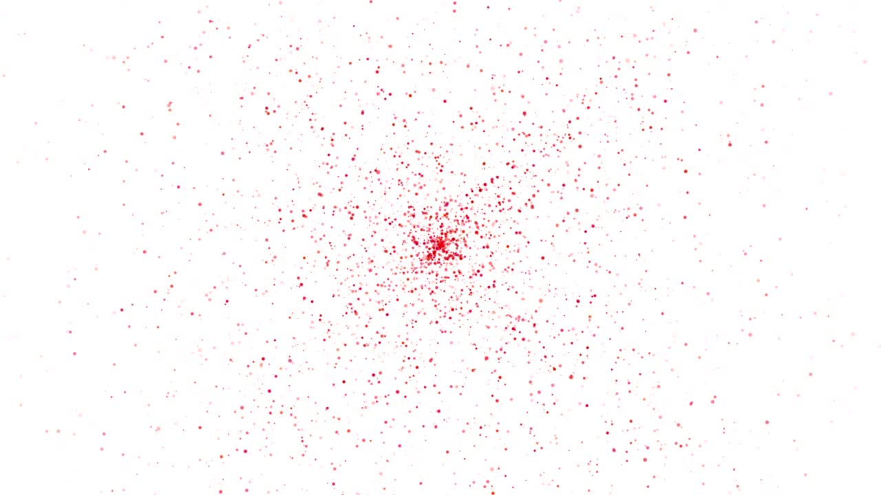 분홍색 입자 폭발.