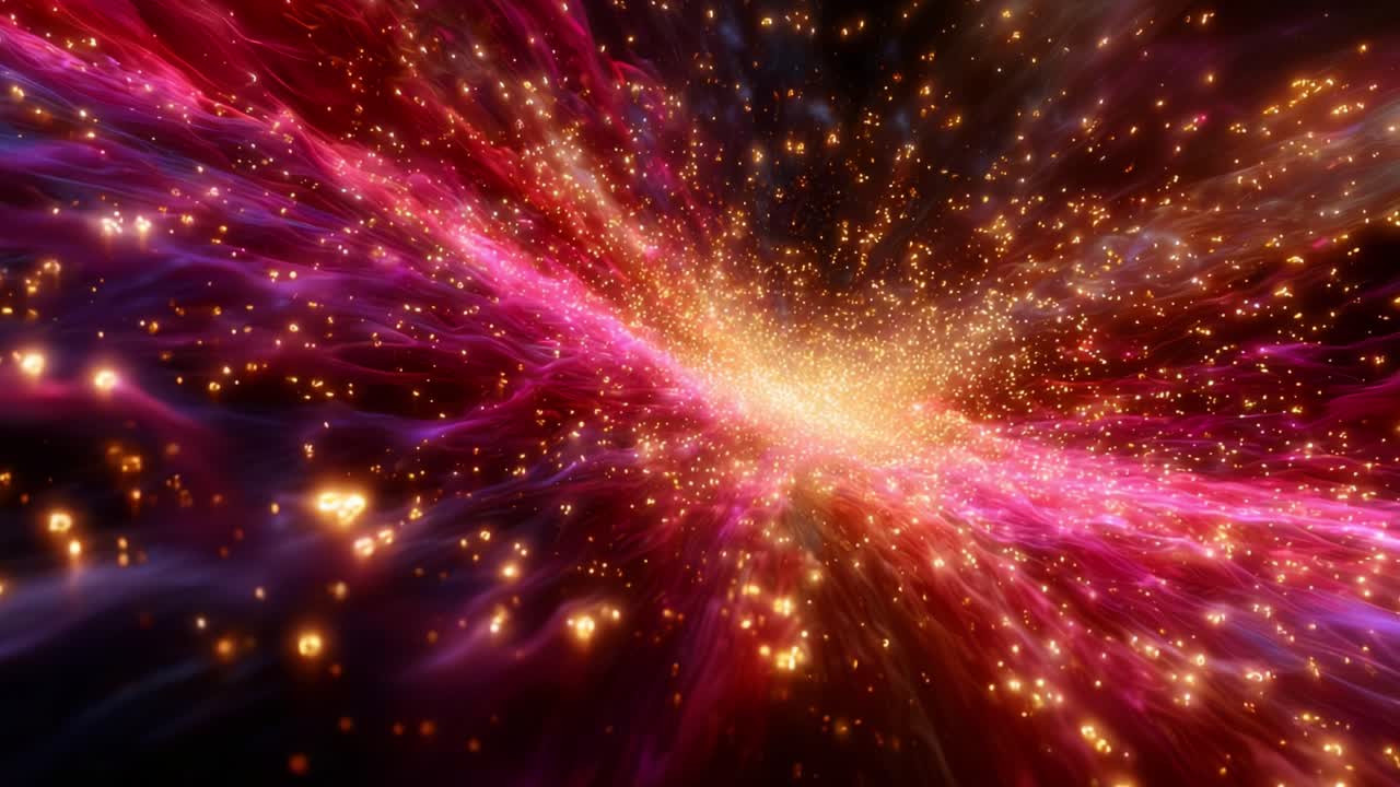 A Breathtaking Expansion of Cosmic Wonders: A Spectacular Showcase of Stars, Colors, and Energy in a Star-Studded Interstellar Space Scene Transforming Over Time