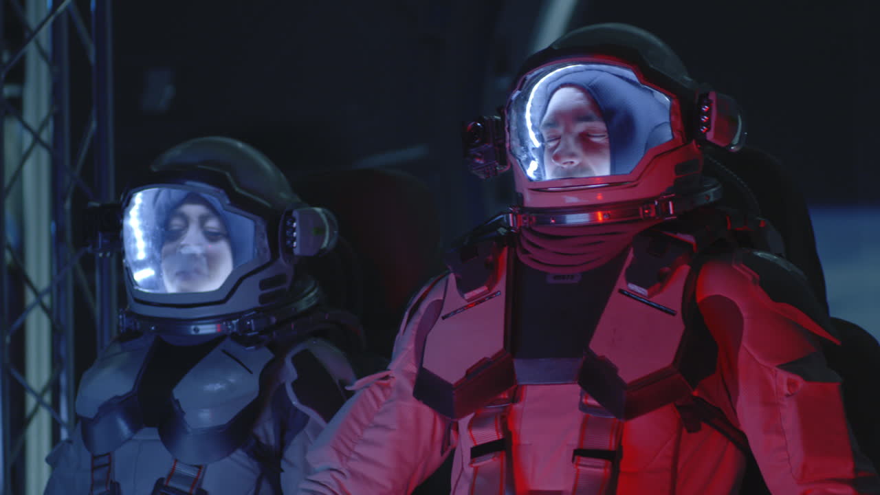 Astronauts in Space Suits