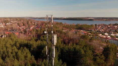 mobile phone tower 4g near residential area in sweden