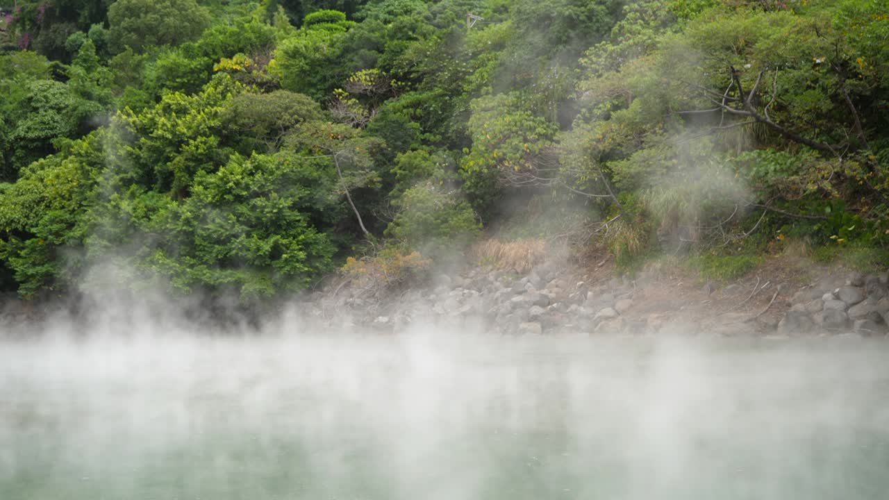 대만 타이베이의 베이투에 있는 온천.