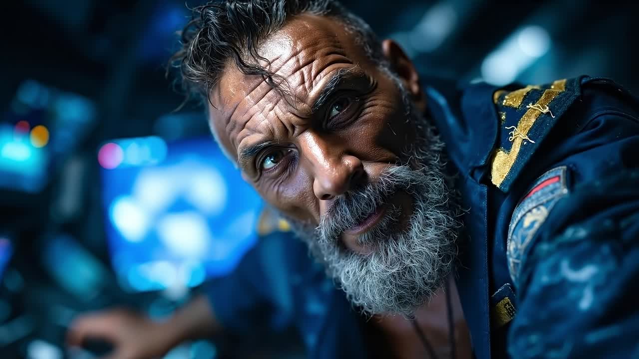 A man with a beard and a white beard in a military uniform