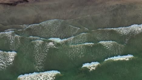 abstract wave sea beach on top view.