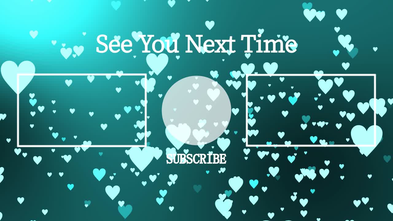 마크 그라데이션 입자, 엔드 카드, 엔딩 스크린, 모션 그래픽