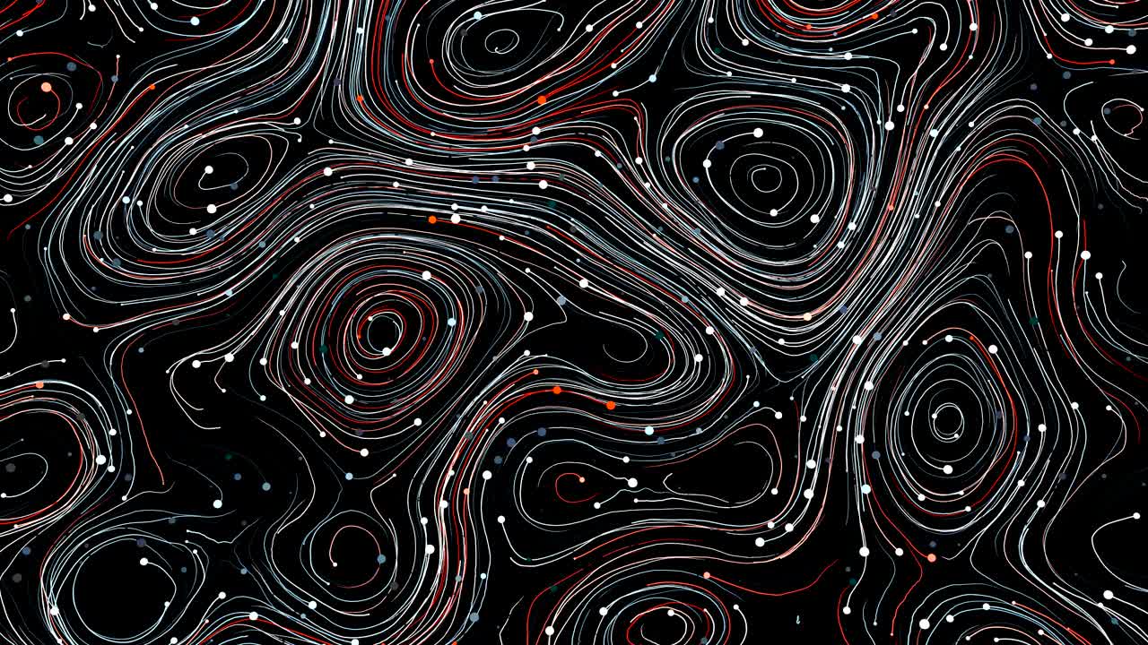 4K Abstract Neon Swirls.