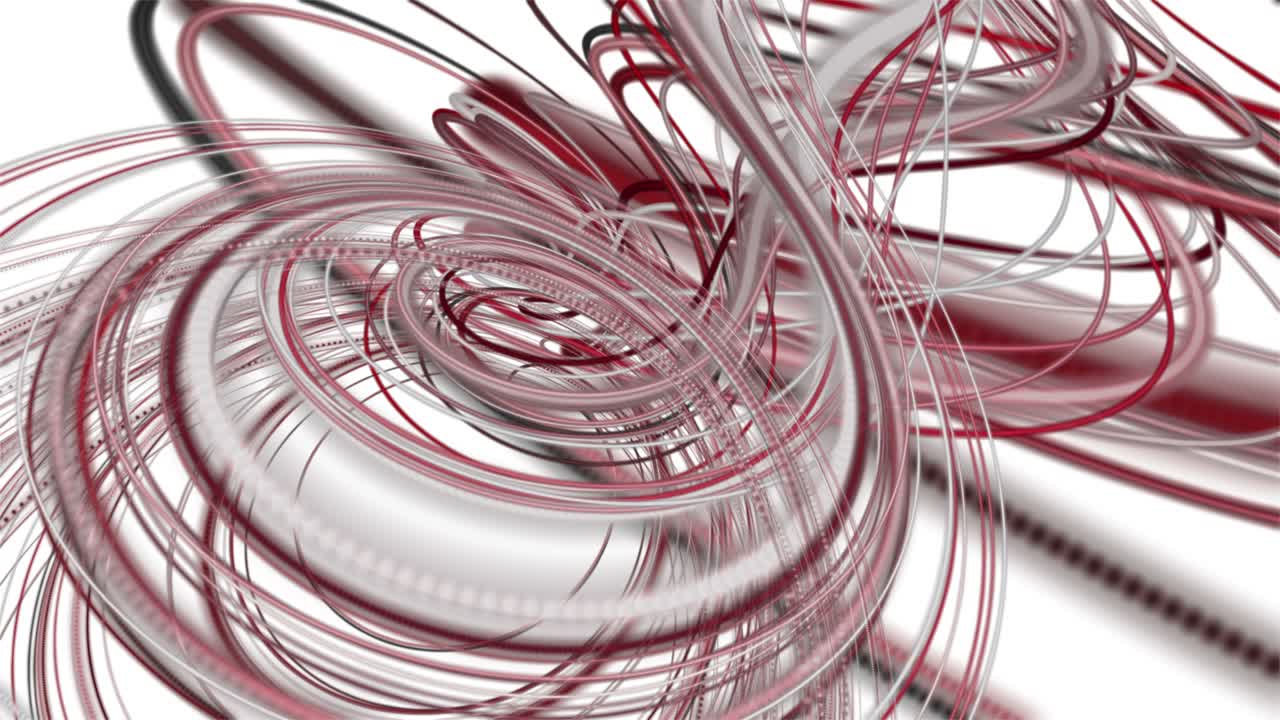 animación fantástica con objeto de franja giratoria en cámara lenta, 4096x2304 bucle 4k