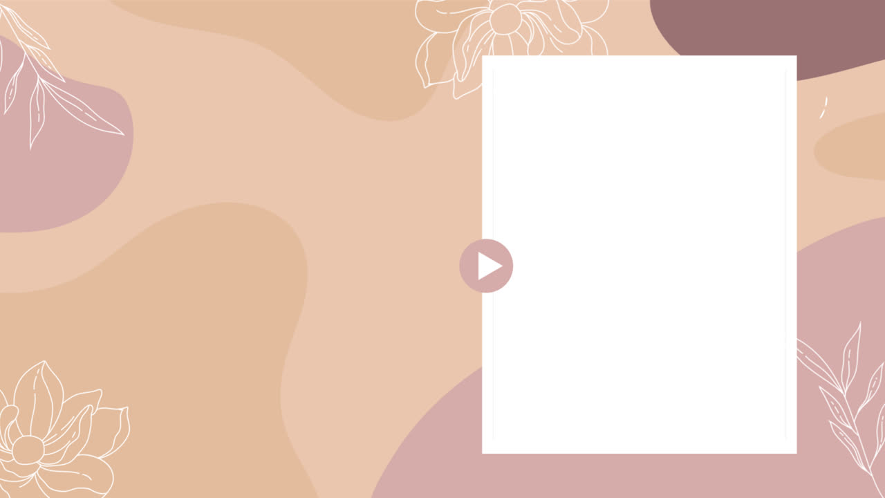 손으로 그린 아름다움의 모션 그래픽 유튜브 소형 사진