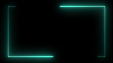 colorful neon glowing animated box for text or graphic