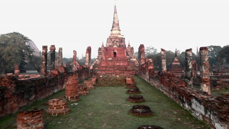 ruins of the ancient city of ayuthaya, the old capital of the siam kingdom